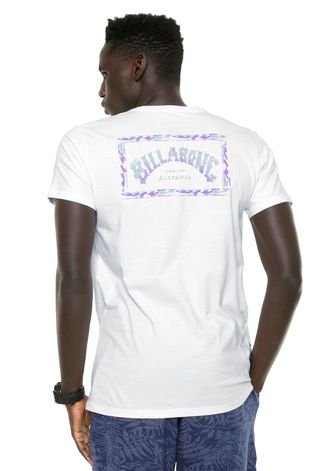Camiseta Billabong Overspray Branca