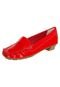 Mocassim Anna Flynn Hush Vermelho - Marca Anna Flynn