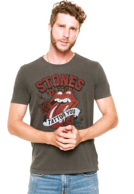Camiseta Ellus Rolling Stones Cinza - Marca Ellus