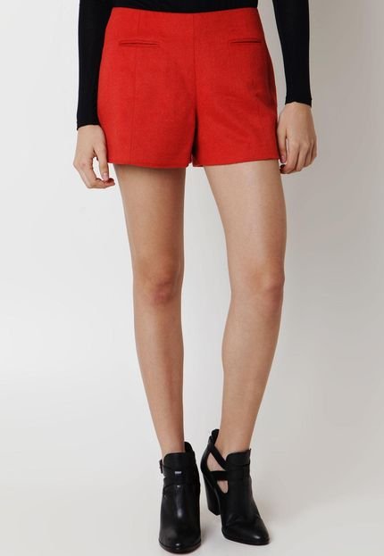 Shorts Colcci Joana Peplum Laranja - Marca Colcci