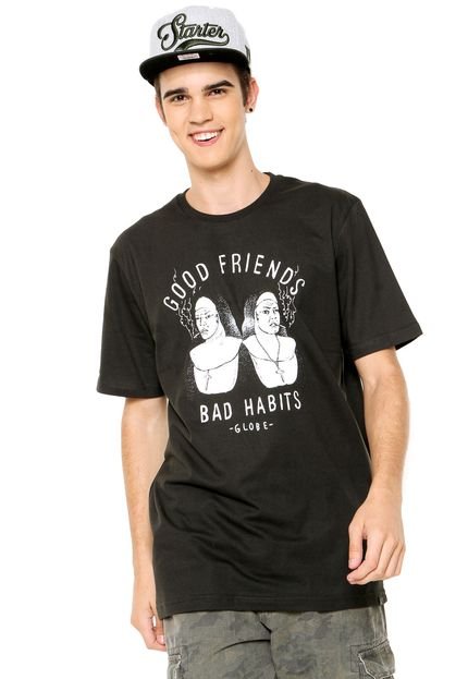 Camiseta Globe Bad Habits Preto - Marca Globe