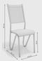 Kit 2 Cadeiras Londres Cromada De Metal Nude Kappesberg Prata/Off-white - Marca Kappesberg