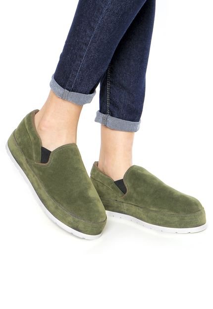 Slip On Flatform DAFITI SHOES Comfort Verde - Marca DAFITI SHOES