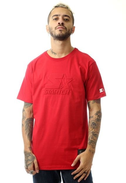 Camiseta Starter Estampada Puff Vermelha - Marca STARTER