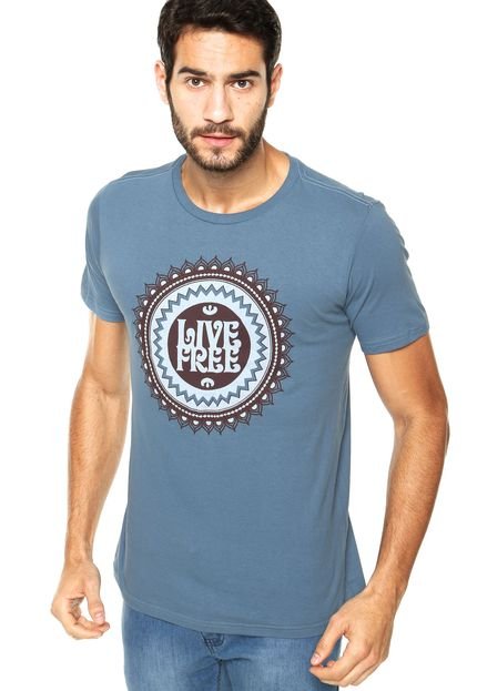 Camiseta FiveBlu Mandala Azul - Marca FiveBlu