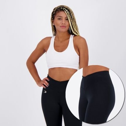 Conjunto Placar Legging e Top Preto e Branco - Marca Placar