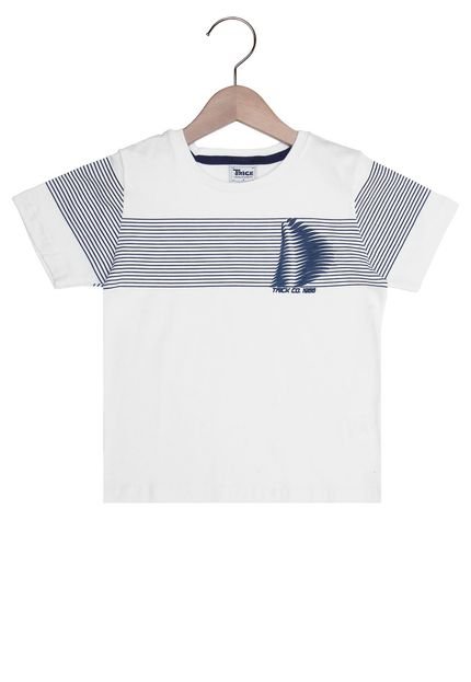 Camiseta Trick Manga Curta Menino Branco - Marca Trick