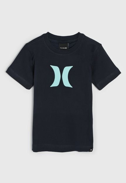 Camiseta Hurley Infantil Logo Azul-Marinho - Marca Hurley