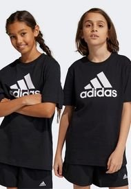 Polera adidas sportswear Essentials Big Logo Negro - Calce Regular