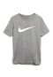 Camiseta Nike Menino Liso Cinza - Marca Nike