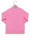 Blusa De Moletom Fakini Menina Rosa - Marca Fakini