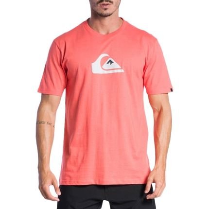 Camiseta Quiksilver Comp Logo Colors SM24 Vermelho Claro - Marca Quiksilver