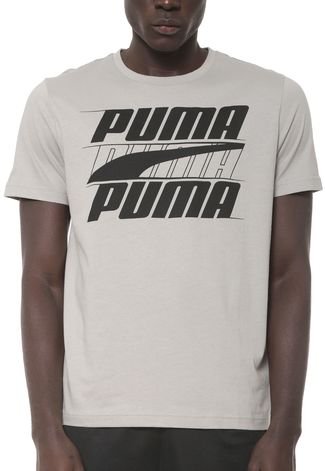 Camiseta Puma Rebel Tee Cinza