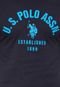 Camiseta U.S. Polo Estampada Azul-Marinho - Marca U.S. Polo