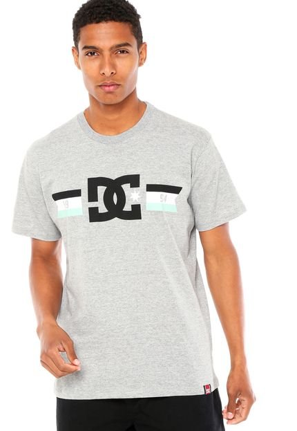 Camiseta DC Shoes Flagged Heritage Cinza - Marca DC Shoes