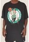 Camiseta NBA Plus Size Estampada Boston Celtics Casual Preta - Marca NBA