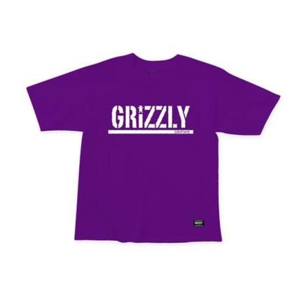 CROPPED GRIZZLY STAMP TEE ROXO - Marca Grizzly