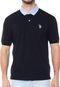 Camisa Polo U.S. Polo Reta Logo Preta - Marca U.S. Polo