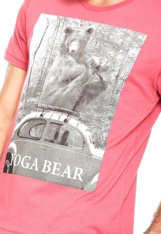 Camiseta Colcci Yoga Bear Vermelha
