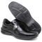 Sapato Social Couro Masculino Solado Borracha Tratorado Antiderrapante CFT-25170 Preto - Marca Calce Com Estilo