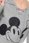 Moletom Fechado Cativa Disney Mickey Mouse Cinza - Marca Cativa Disney