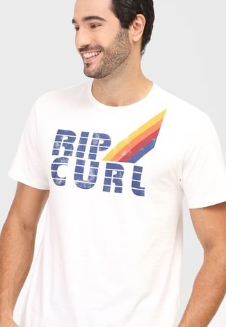 Camiseta Rip Curl Revival Crew Off-White