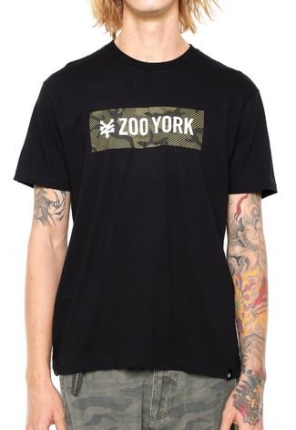 Camiseta Zoo York Stripe Camo Logo Verde