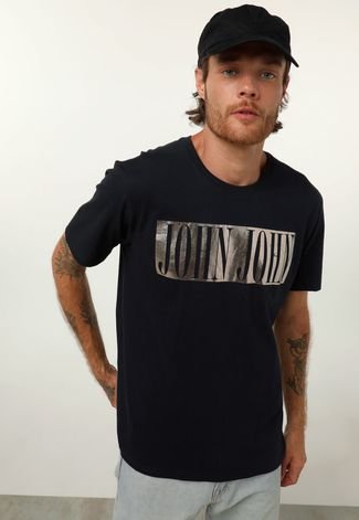 Camiseta John John Logo Metal Preta - Compre Agora, camiseta john john logo  preta 
