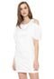 Vestido My Favorite Thing(s) Curto Off-shoulder Off-white - Marca My Favorite Things