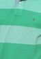 Camisa Polo Tommy Hilfiger Piquet Contrastantes Verde/Branca - Marca Tommy Hilfiger
