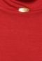 Camiseta Mulher Elastica Crop Stúdio Vermelha - Marca Mulher Elastica