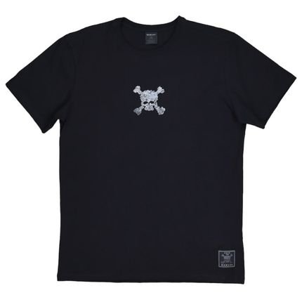Camiseta Oakley Back to Skull Tee - Blackout - G Preto - Marca Oakley