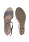 Sandália Crocs Leigh II Ankle Strap Wedge W Azul/Cinza - Marca Crocs