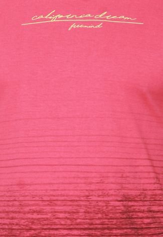Camiseta Kohmar Estampada Rosa