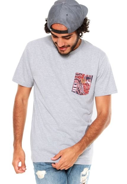 Camiseta New Skate Bandana Cinza - Marca New Skate