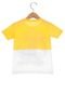 Camiseta Tigor T. Tigre Infantil Bordado Amarela/Branca - Marca Tigor T. Tigre