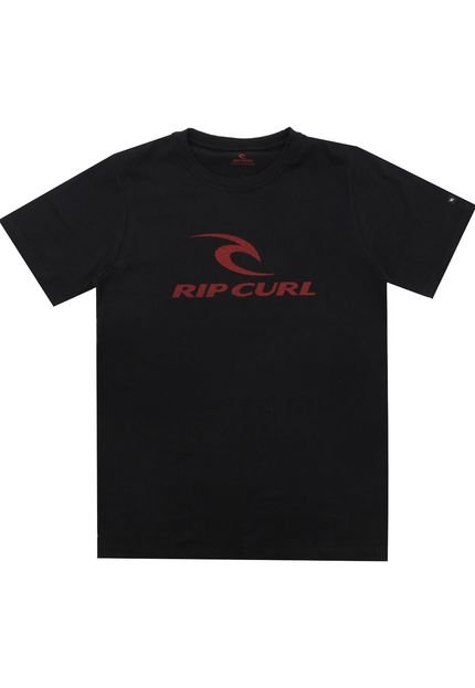 Camiseta Rip Curl Menino Frontal Preta - Marca Rip Curl