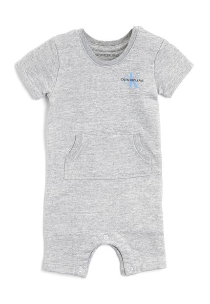 Macaquinho Calvin Klein Kids Menino Logo Cinza - Marca Calvin Klein Kids