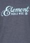 Camiseta Element World Wide Azul/Cinza - Marca Element