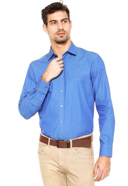 Camisa Aramis Slim Azul - Marca Aramis