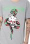 Camiseta Ed Hardy  Skull & Snake Cinza - Marca Ed Hardy