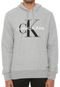 Moletom Fechado Calvin Klein Jeans Logo Cinza - Marca Calvin Klein Jeans