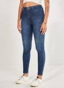 Calça Jeans Skinny Em Azul Médio - Marca Youcom