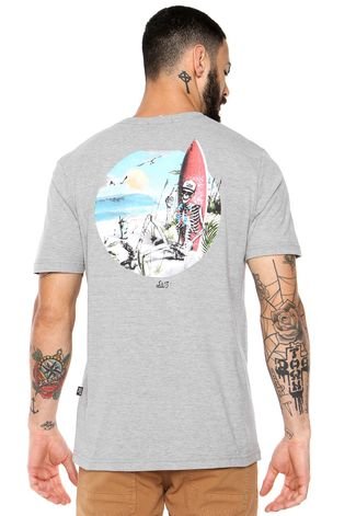 Camiseta ...Lost Skull Beach Cinza