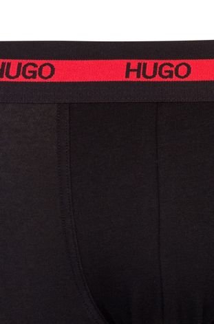 Conjunto 2 cuecas trunk HUGO Preto