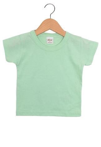 Camiseta Elian Manga Curta Menino Verde