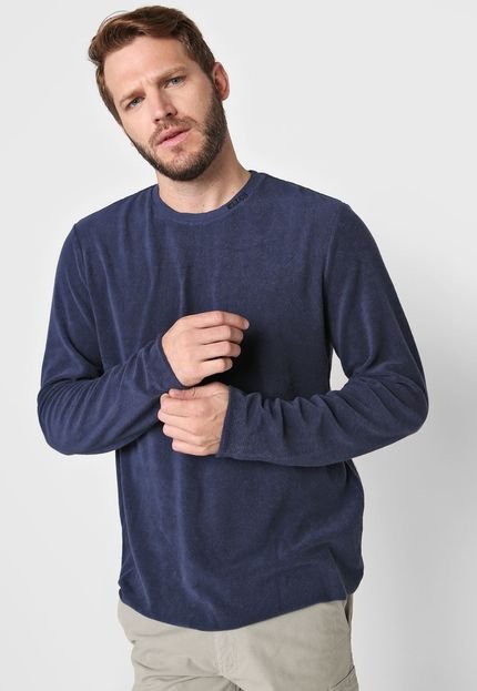Suéter Tricot Ellus Textura Azul-Marinho - Marca Ellus