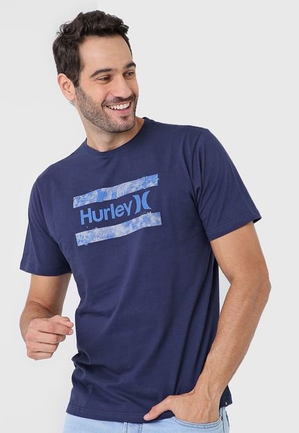 Camiseta Hurley Free Flower Azul-Marinho - Marca Hurley