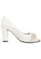 Peep Toe Crysalis Off-white - Marca Crysalis