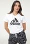 Camiseta adidas Sportswear Loungewear Essentials Logo Off-White - Marca adidas Sportswear